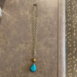 Gold and Turquoise Necklace